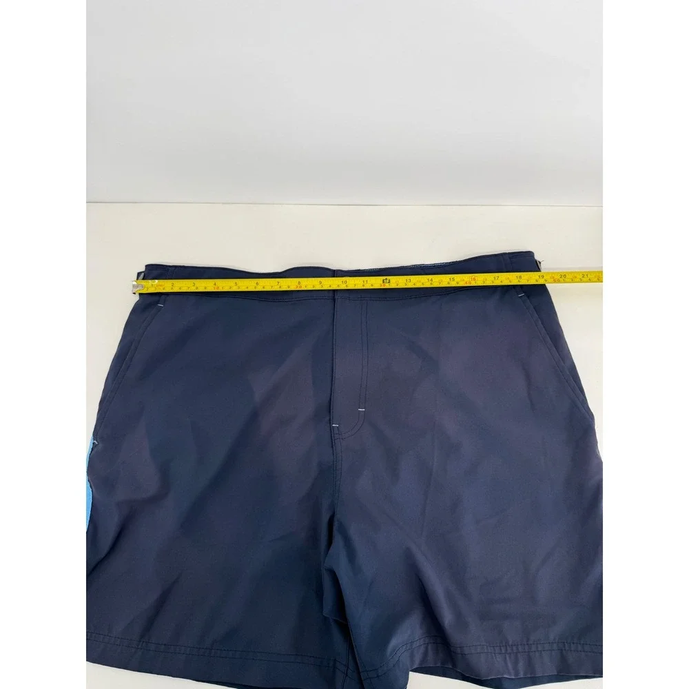 Laguna Swim Mens Navy Blue Striped Board Shorts‎ Swim Trunks Sz XL